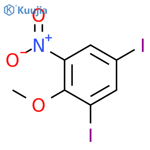 Benzene, 1,5-diiodo-2-methoxy-3-nitro- structure