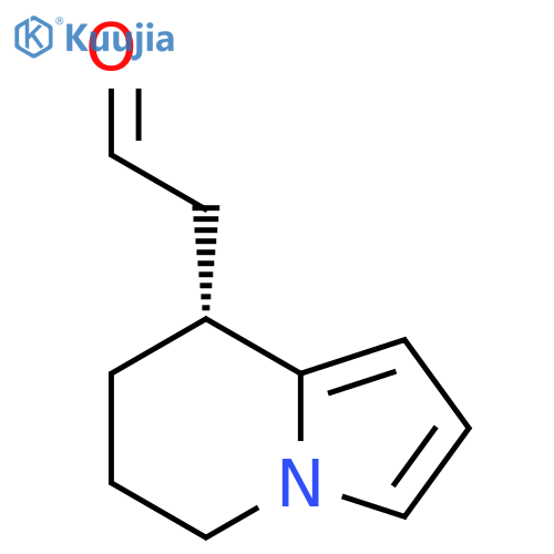 (8R)- 5,6,7,8-tetrahydro-8-Indolizineacetaldehyde structure