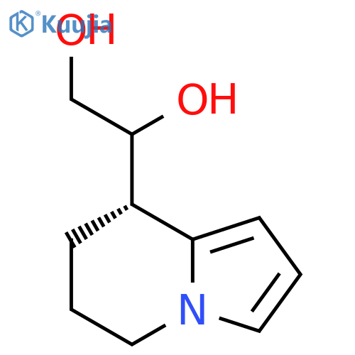 1-[(8S)-5,6,7,8-tetrahydro-8-indolizinyl]-1,2-Ethanediol structure