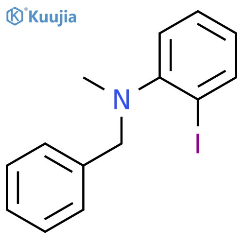 BENZENEMETHANAMINE, N-(2-IODOPHENYL)-N-METHYL- structure