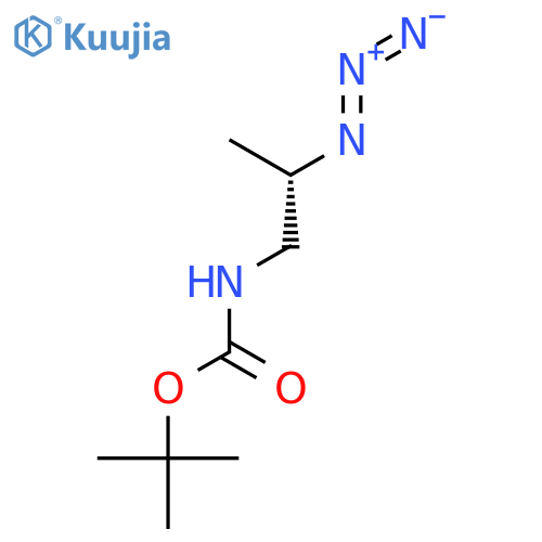 tert-butyl N-(2S)-2-azidopropylcarbamate structure