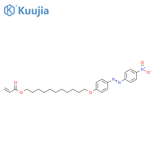 2-Propenoic acid, 11-[4-[(4-nitrophenyl)azo]phenoxy]undecyl ester structure