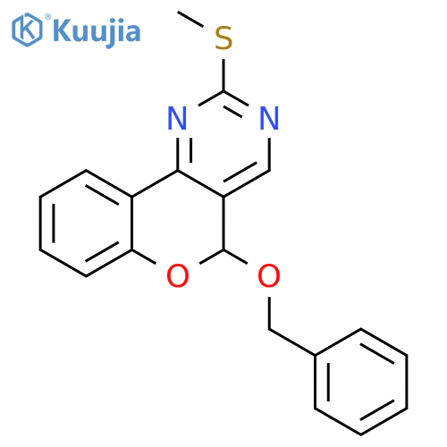 5H-[1]Benzopyrano[4,3-d]pyrimidine, 2-(methylthio)-5-(phenylmethoxy)- structure