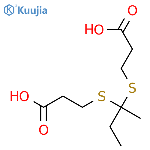 PROPANOIC ACID, 3,3'-[(1-METHYLPROPYLIDENE)BIS(THIO)]BIS- structure