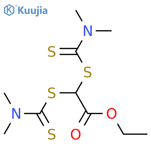 ACETIC ACID, BIS[[(DIMETHYLAMINO)THIOXOMETHYL]THIO]-, ETHYL ESTER structure