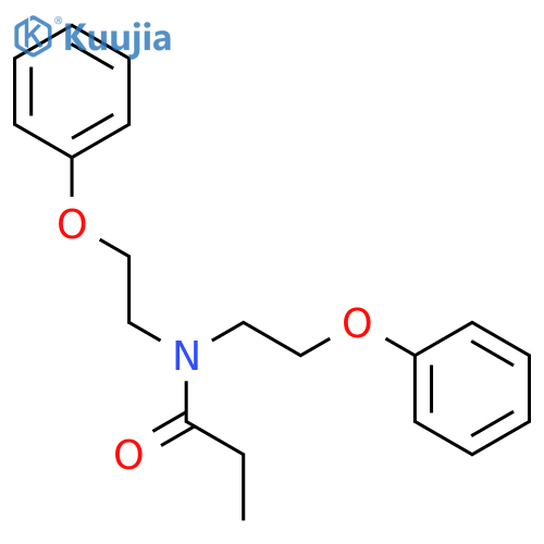 Propanamide, N,N-bis(2-phenoxyethyl)- structure