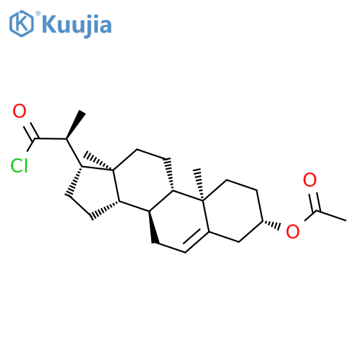 Pregn-5-ene-20-carbonyl chloride, 3-(acetyloxy)-, (3b,20S)- structure