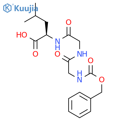D-LEUCINE, N-[N-[N-[(PHENYLMETHOXY)CARBONYL]GLYCYL]GLYCYL]- structure