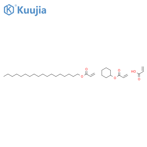 acrylic acid; cyclohexyl prop-2-enoate; octadecyl prop-2-enoate structure