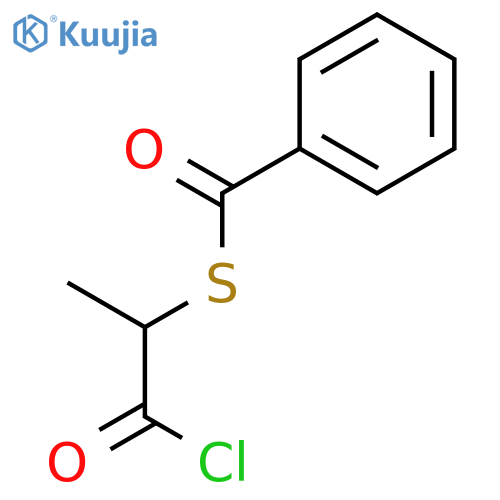 BENZENECARBOTHIOIC ACID, S-(2-CHLORO-1-METHYL-2-OXOETHYL) ESTER structure