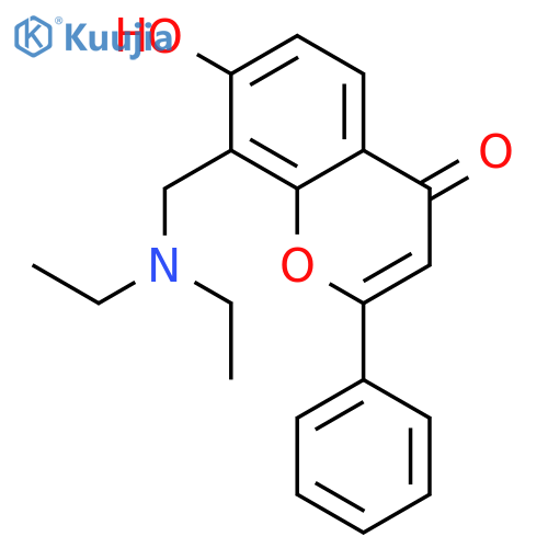 4H-1-BENZOPYRAN-4-ONE, 8-[(DIETHYLAMINO)METHYL]-7-HYDROXY-2-PHENYL- structure