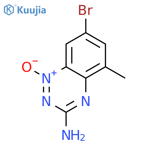 1,2,4-BENZOTRIAZIN-3-AMINE, 7-BROMO-5-METHYL-, 1-OXIDE structure