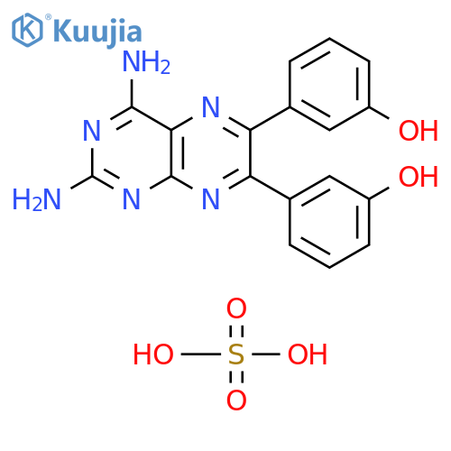 Phenol, 3,3'-(2,4-diamino-6,7-pteridinediyl)bis-, H2SO4 slat structure