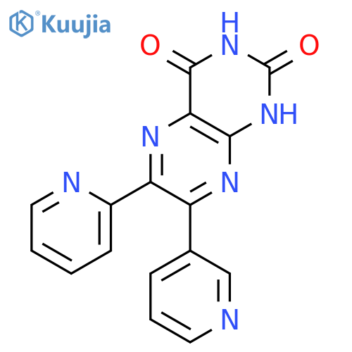 2,4(1H,3H)-Pteridinedione, 6-(2-pyridinyl)-7-(3-pyridinyl)- structure