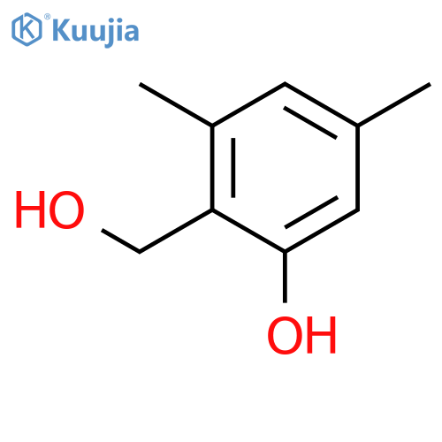 BENZENEMETHANOL, 2-HYDROXY-4,6-DIMETHYL- structure
