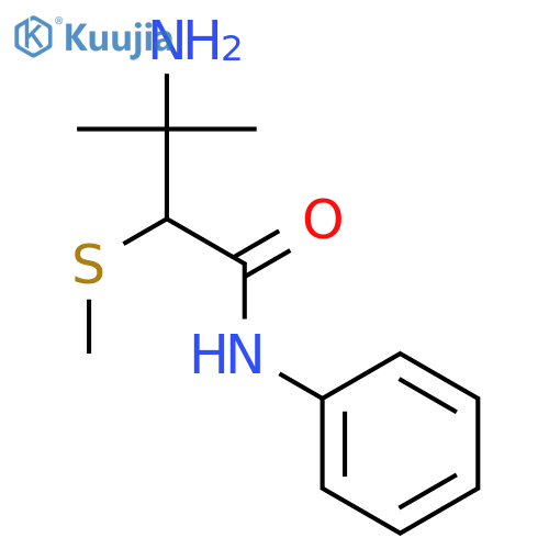 BUTANAMIDE, 3-AMINO-3-METHYL-2-(METHYLTHIO)-N-PHENYL- structure