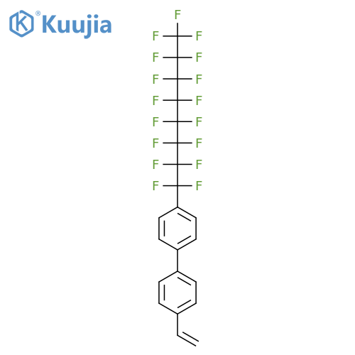 1,1'-BIPHENYL, 4-ETHENYL-4'-(HEPTADECAFLUOROOCTYL)- structure