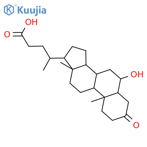 (5b,6a)-6-Hydroxy-3-oxo-cholan-24-oic Acid structure