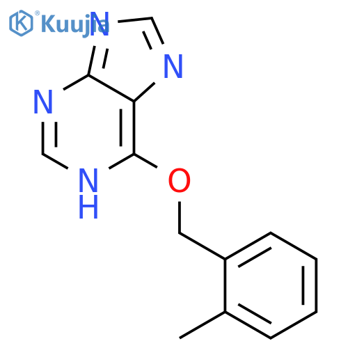 1H-Purine, 6-[(2-methylphenyl)methoxy]- structure