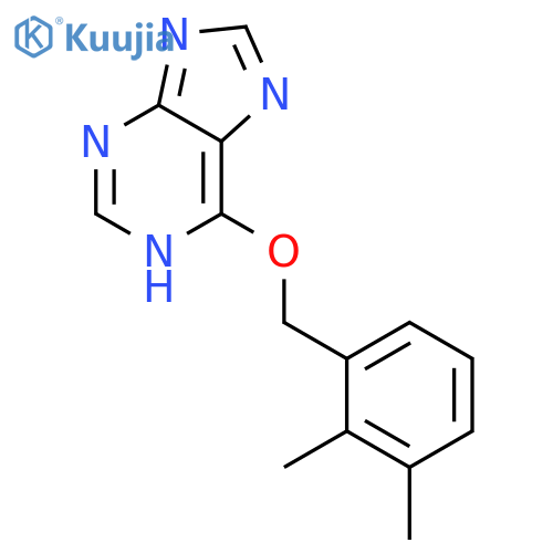 1H-Purine, 6-[(2,3-dimethylphenyl)methoxy]- structure