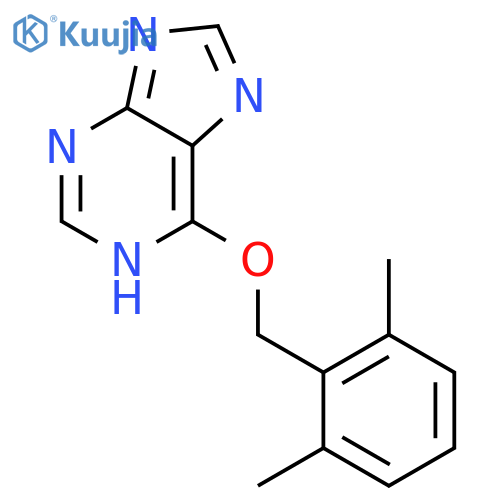 1H-Purine, 6-[(2,6-dimethylphenyl)methoxy]- structure