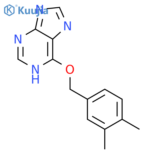 1H-Purine, 6-[(3,4-dimethylphenyl)methoxy]- structure