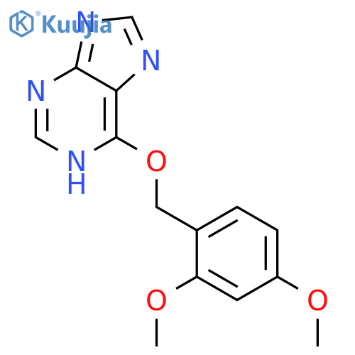 1H-Purine, 6-[(2,4-dimethoxyphenyl)methoxy]- structure