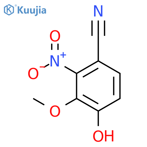 4-hydroxy-3-methoxy-2-nitrobenzonitrile structure