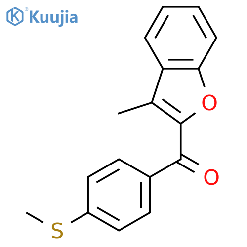 Methanone, (3-methyl-2-benzofuranyl)[4-(methylthio)phenyl]- structure