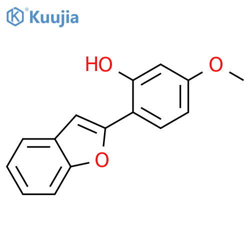 Phenol, 2-(2-benzofuranyl)-5-methoxy- structure