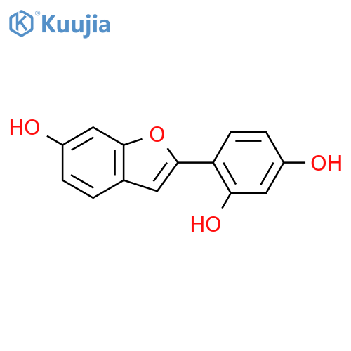 2-(2,4-Dihydroxyphenyl)-6-hydroxybenzofuran structure