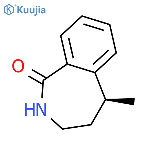 1H-2-Benzazepin-1-one, 2,3,4,5-tetrahydro-5-methyl-, (S)- structure