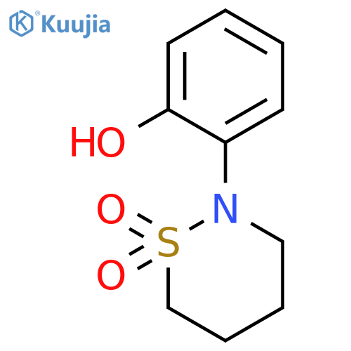 PHENOL, 2-(TETRAHYDRO-1,1-DIOXIDO-2H-1,2-THIAZIN-2-YL)- structure