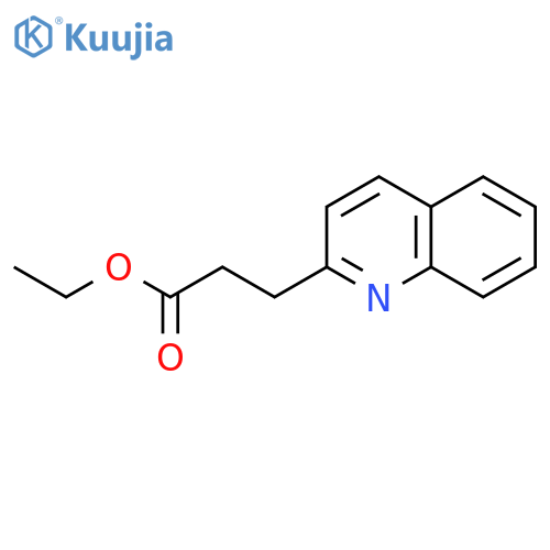 2-Quinolinepropanoic acid, ethyl ester structure