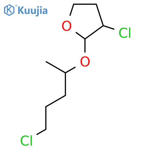 FURAN, 3-CHLORO-2-(4-CHLORO-1-METHYLBUTOXY)TETRAHYDRO- structure