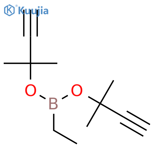 Boronic acid, ethyl-, bis(1,1-dimethyl-2-propynyl) ester structure