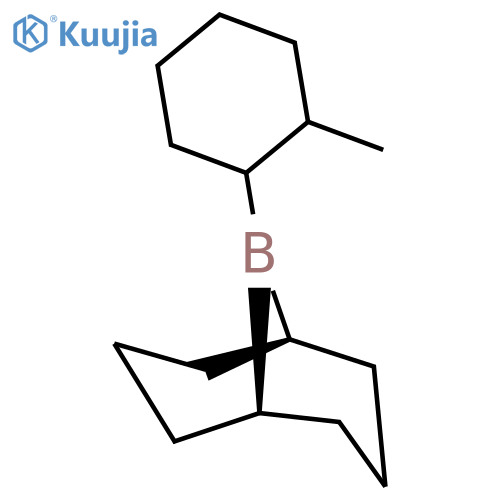 9-Borabicyclo[3.3.1]nonane, 9-(2-methylcyclohexyl)-, trans- structure
