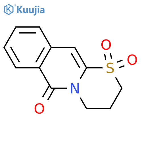 3,4-dihydro-2H,6H-[1,3]thiazino[3,2-b]isoquinolin-6-one 1,1-dioxide structure