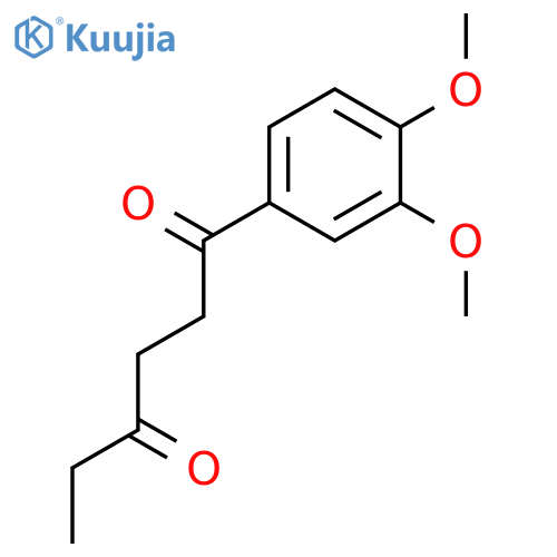 1,4-HEXANEDIONE, 1-(3,4-DIMETHOXYPHENYL)- structure