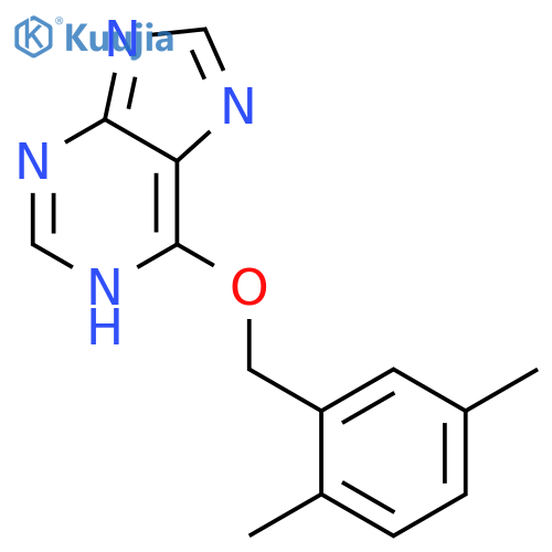 1H-PURINE, 6-[(2,5-DIMETHYLPHENYL)METHOXY]- structure