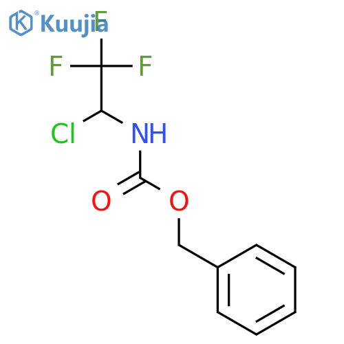 Carbamicacid, (1-chloro-2,2,2-trifluoroethyl)-, phenylmethyl ester (9CI) structure