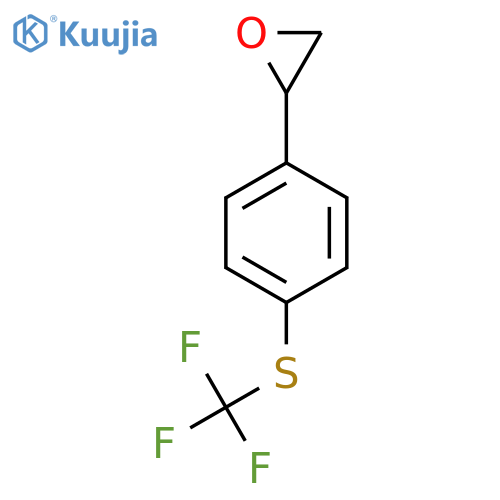 2-{4-(trifluoromethyl)sulfanylphenyl}oxirane structure