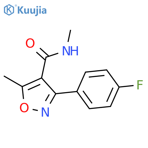 3-(4-Fluoro-phenyl)-5-mthyl-isoxazole-4-carboxylic Acid Methylamide structure