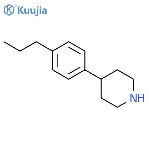 Piperidine, 4-(4-propylphenyl)- structure