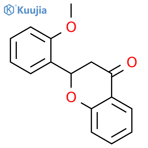 4H-1-BENZOPYRAN-4-ONE, 2,3-DIHYDRO-2-(2-METHOXYPHENYL)- structure