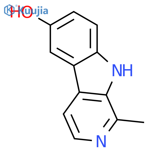 1-methyl-9H-pyrido3,4-bindol-6-ol structure