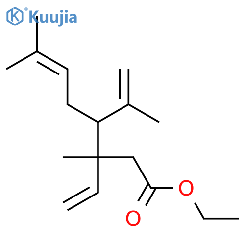 6-OCTENOIC ACID, 3-ETHENYL-3,7-DIMETHYL-4-(1-METHYLETHENYL)-, ETHYL ESTER structure