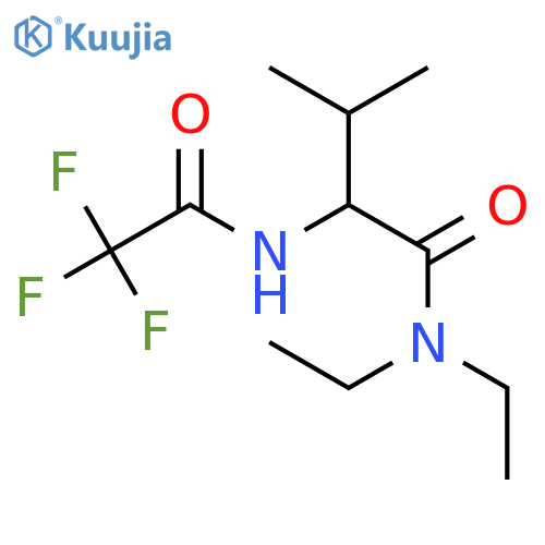 Butanamide, N,N-diethyl-3-methyl-2-[(trifluoroacetyl)amino]-, (2S)- structure