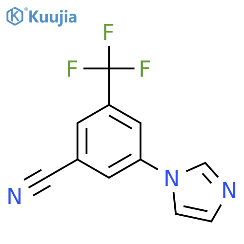 Benzonitrile, 3-(1H-imidazol-1-yl)-5-(trifluoromethyl)- structure