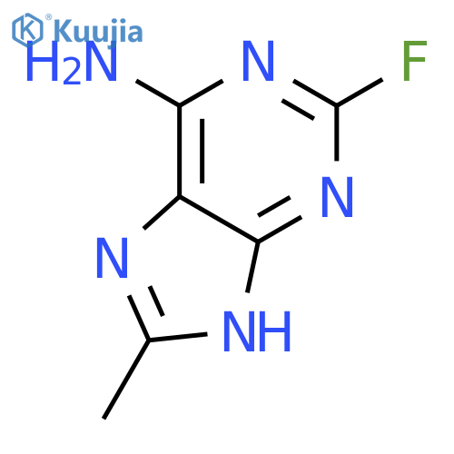 2-fluoro-8-methyl-9H-Purin-6-amine structure